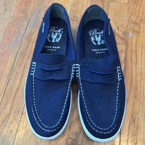 Cole Haan navy blue loafers